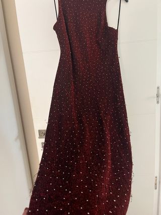 Vestido largo con pedrería