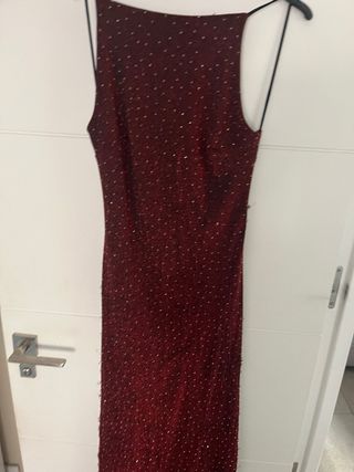 Vestido largo con pedrería