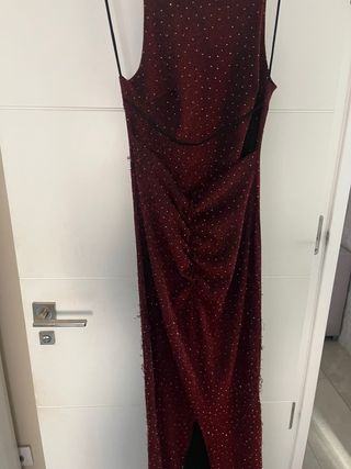 Vestido largo con pedrería