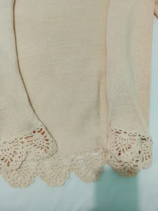 Rebeca de hilo rosada Para niña 13-14 años