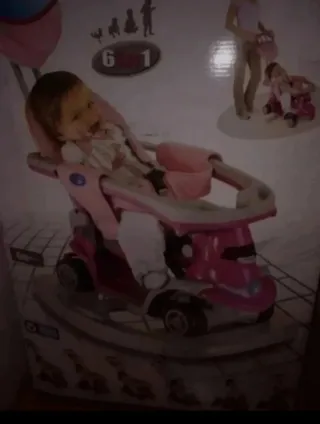 Cochecito/Triciclo Infantil Rosa