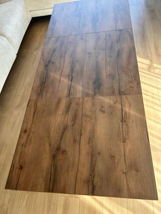 Mesa de madera extensible nogal