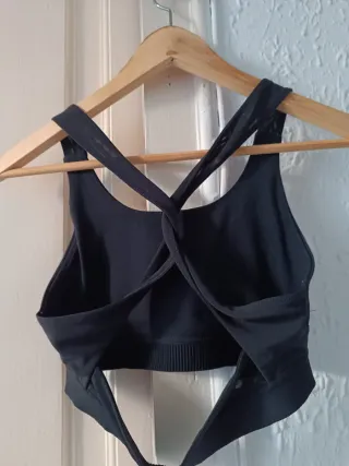 Sujetador deportivo negro talla S