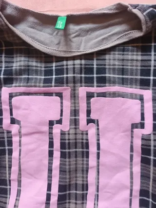 Conjunto Benetton: Jersey y Leggings Cuadros