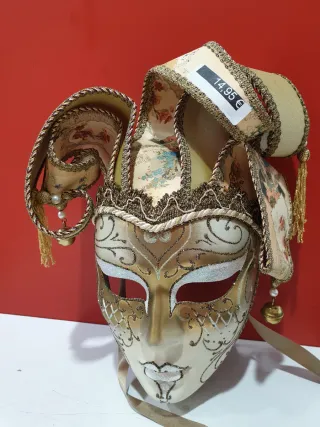 Máscara Veneciana Carnaval Dorada