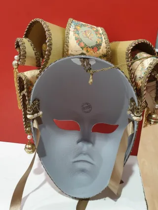 Máscara Veneciana Carnaval Dorada