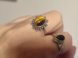Anillo Plata Ojo de Tigre