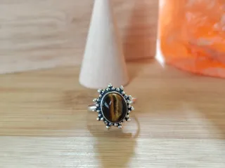 Anillo Plata Ojo de Tigre