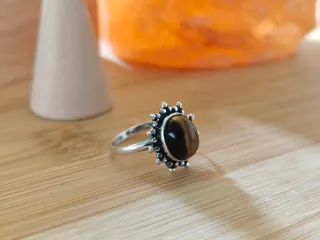 Anillo Plata Ojo de Tigre