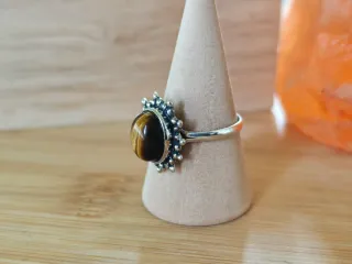Anillo Plata Ojo de Tigre