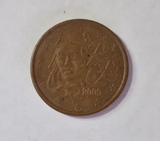 2 céntimos Francia 2000