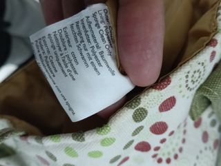 Bolso de algodón blanco con estampado