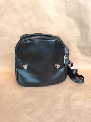 Mochila/bolso de polipiel - Negra (nueva)