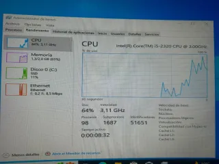 Ordenador PC Asus P8H61-LE Intel i5-2320 2GB RAM