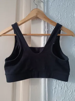 Sujetador deportivo negro talla S