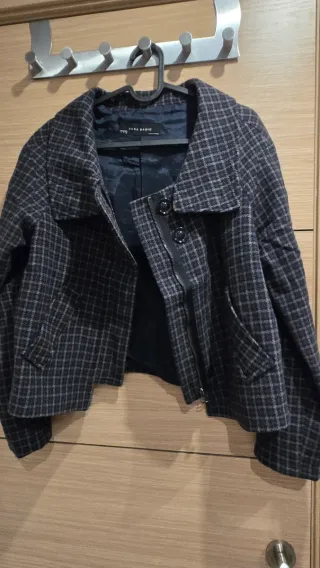 Chaqueta Zara Basic cuadros