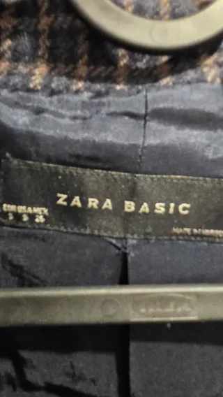 Chaqueta Zara Basic cuadros