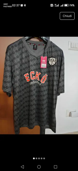 T-shirt Ecko Unltd uomo grigia