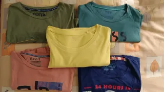 Pack 5 Camisetas 100% Algodón