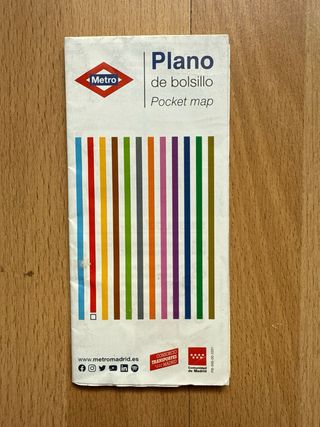 Mapas Metro de Bolsillo Madrid