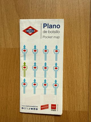 Mapas Metro de Bolsillo Madrid