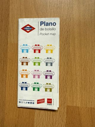 Mapas Metro de Bolsillo Madrid