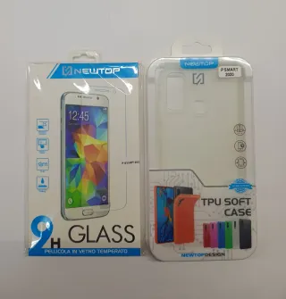 NEWTOP Cover + Pellicola Vetro Huawei P Smart 2020