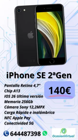 iPhone SE 2ª Gen Nero