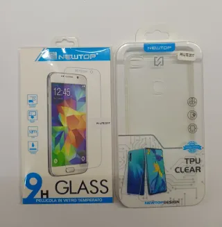 Cover + Pellicola Vetro Huawei P8 Lite 2017 NEWTOP