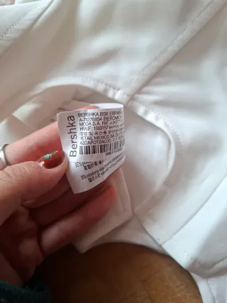 Corsé blanco con cremallera