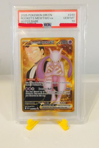 Mewtwo ex Dorado Team Rocket PSA 10