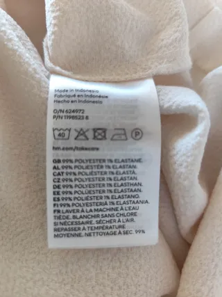 Vestido H&M Beige Talla L