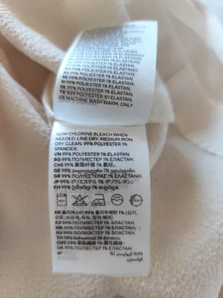 Vestido H&M Beige Talla L