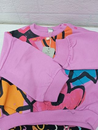 Conjunto de felpa ropa para niña