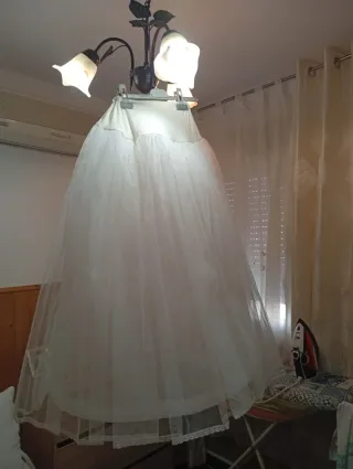 Can can de comunión blanco