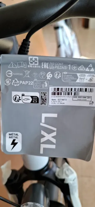 Bicicleta eléctrica CON GARANTIA a estrenar .