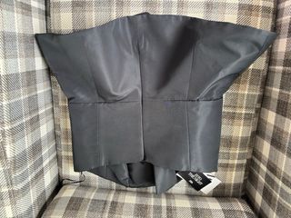 Top Zara palabra de honor negro