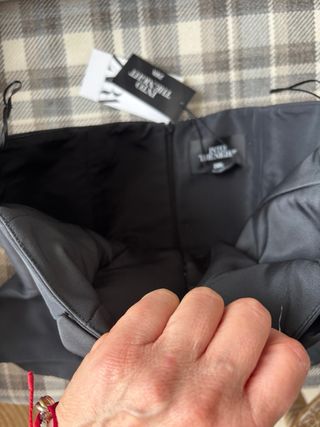 Top Zara palabra de honor negro