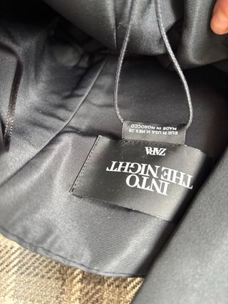 Top Zara palabra de honor negro