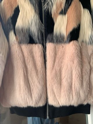 Chaqueta bomber pelo Bershka multicolor