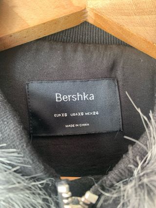 Chaqueta bomber pelo Bershka multicolor