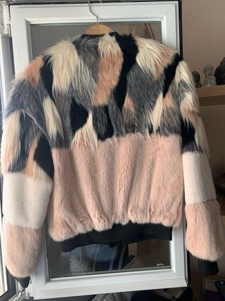 Chaqueta bomber pelo Bershka multicolor