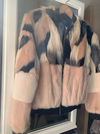 Chaqueta bomber pelo Bershka multicolor