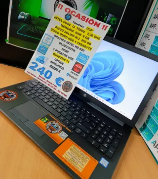 Portátil HP Intel Core i3 8GB RAM 250GB SSD