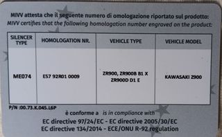 Tubo de escape MIVV para Kawasaki Z900