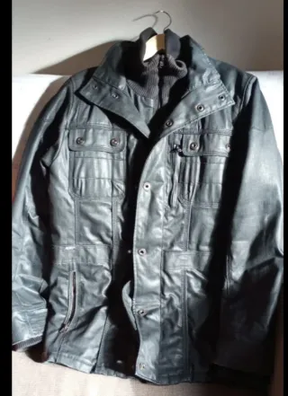 Chaquetón Negro Hombre