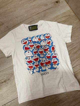 Camiseta Gucci x Doraemon Blanca talla 5 años