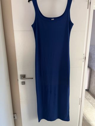 Vestido largo azul