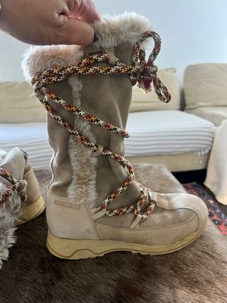 Botas de Nieve Tecnica Talla 40 Beige