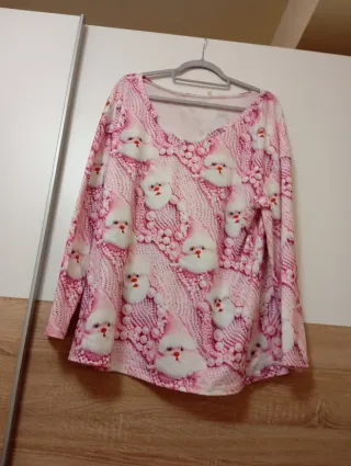 Suéter de Papá Noel Rosa